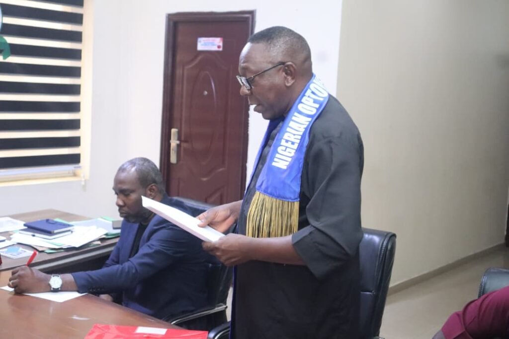 NOA EDO STATE PAYS ADVOCACY VISIT TO EDSPHCDA, SEEKS INTEGRATION OF OPTOMETRISTS INTO PRIMARY HEALTH CARE FACILITIES dr charles new optometrist