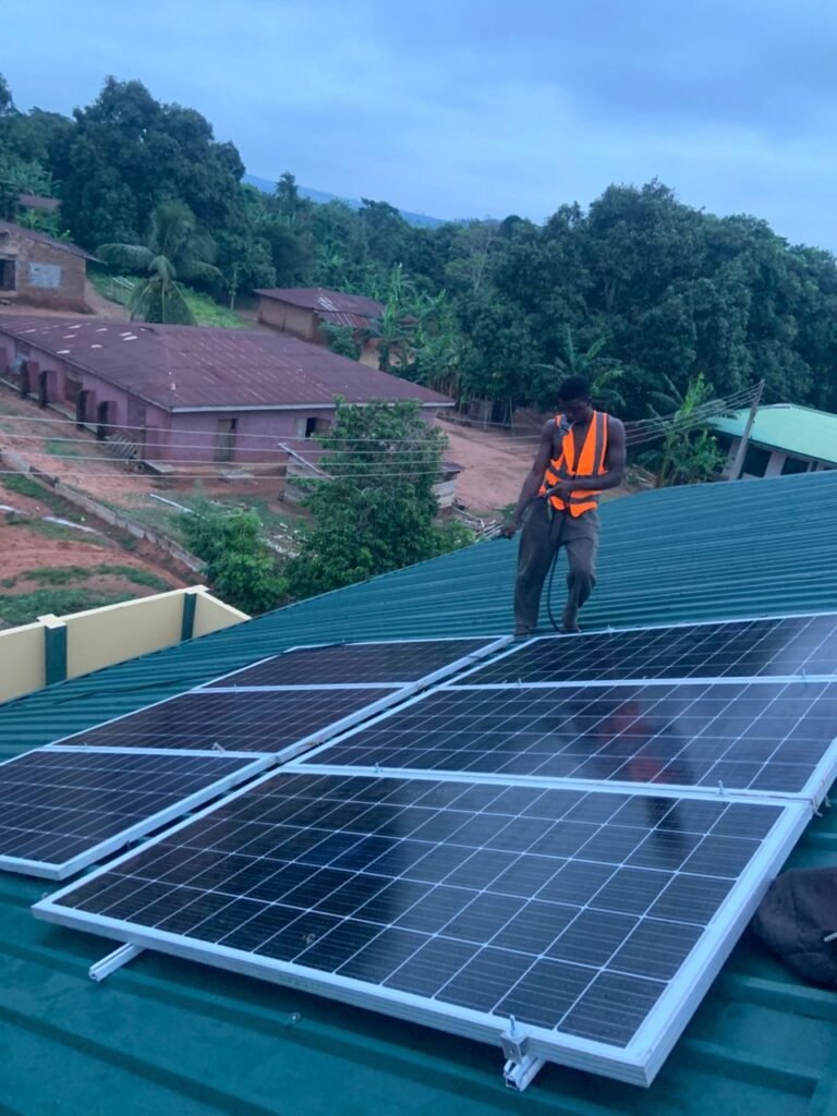 installation of solar panel