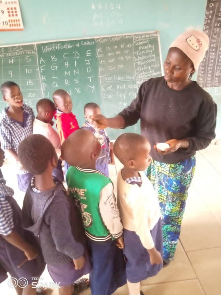 teacher administering ntd