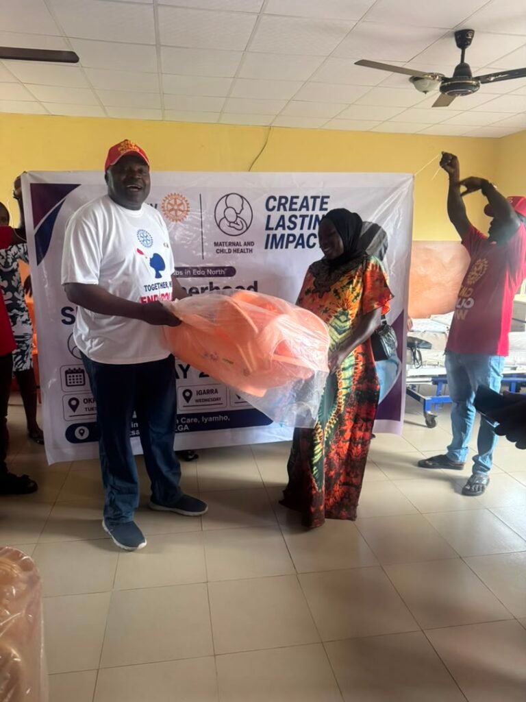 Rotary Club Supports Pregnant Women in Two Etsako West Communities rotary club gift
